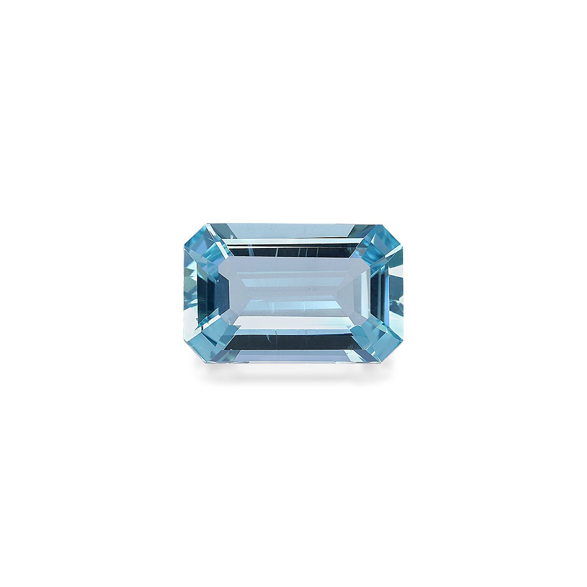 ice blue aquamarine, 3.75ct rectangular cut — main view