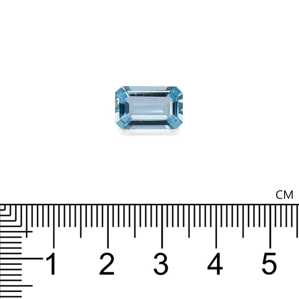 ice blue aquamarine, 3.75ct rectangular cut — view 4