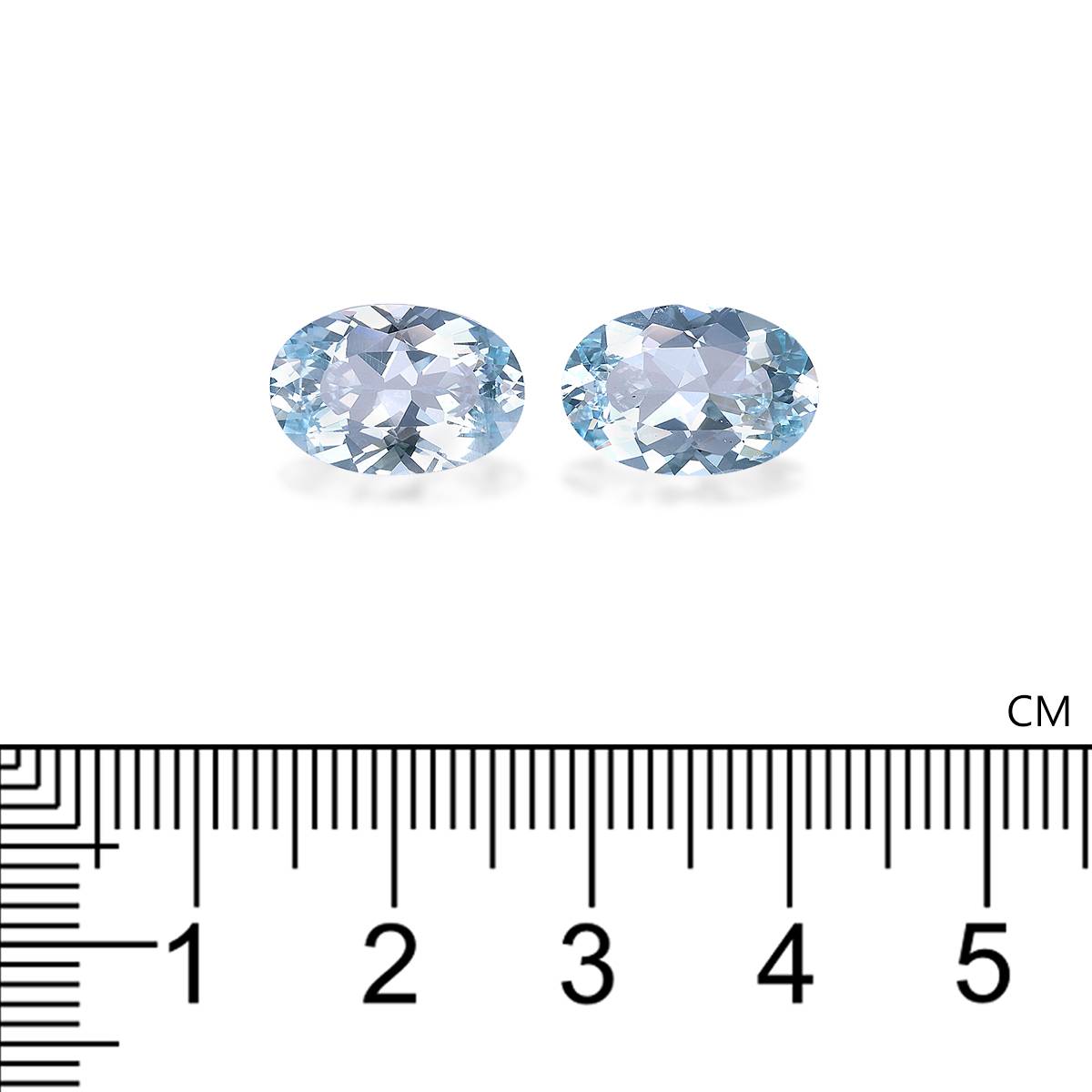 baby blue aquamarine, 6.4ct oval cut — view 4