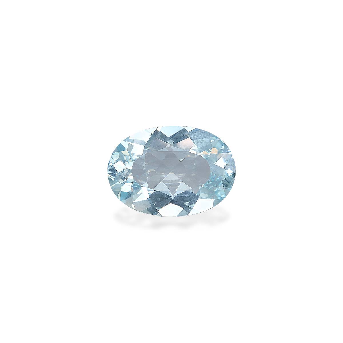 sky blue aquamarine, 5.91ct oval cut — main view