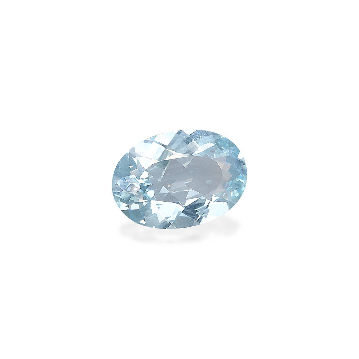 sky blue aquamarine, 5.91ct oval cut — view 3