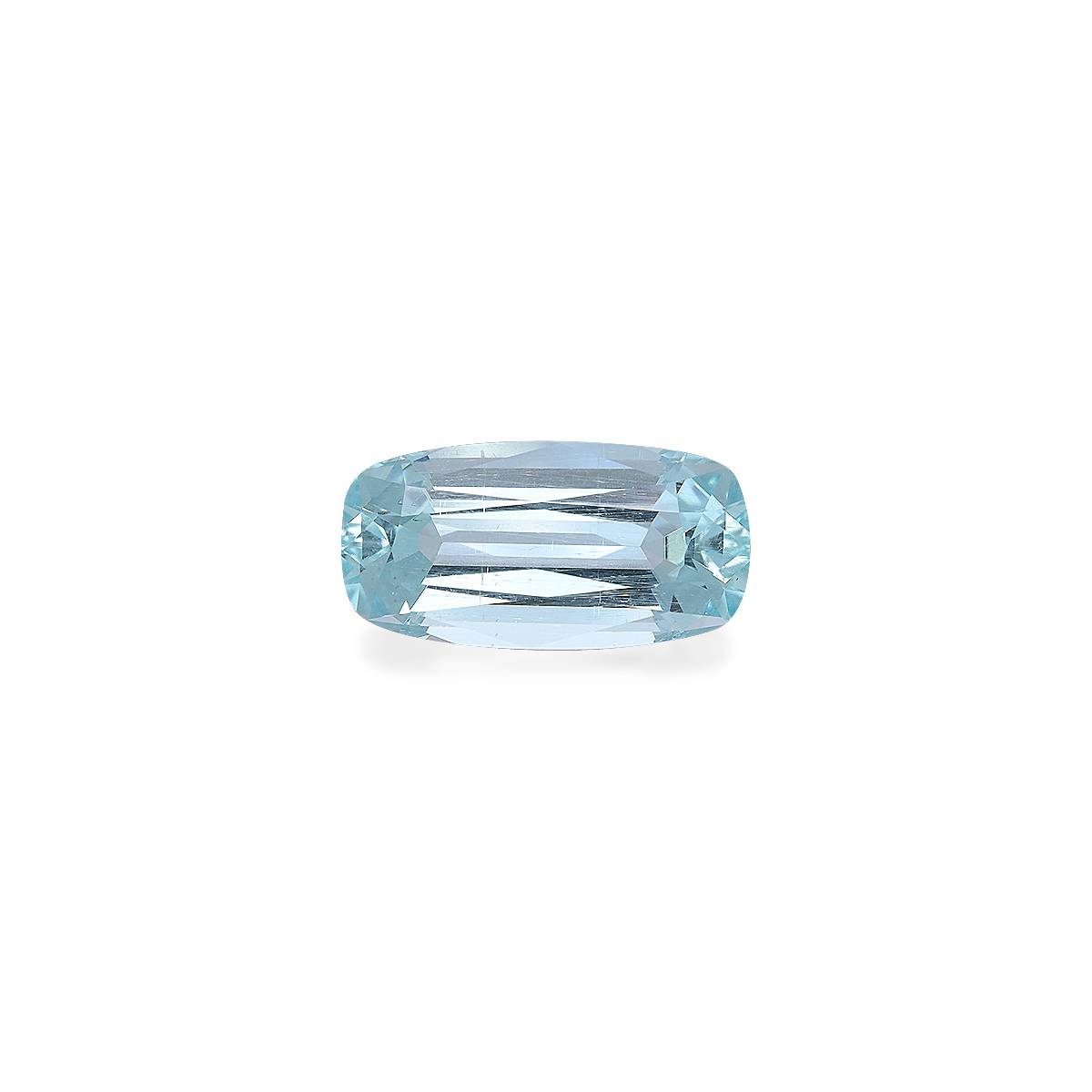 sky blue aquamarine, 7.03ct cushion cut — main view