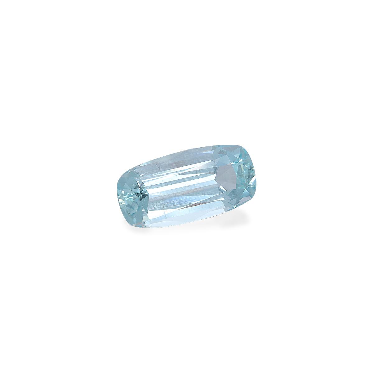 sky blue aquamarine, 7.03ct cushion cut — view 3