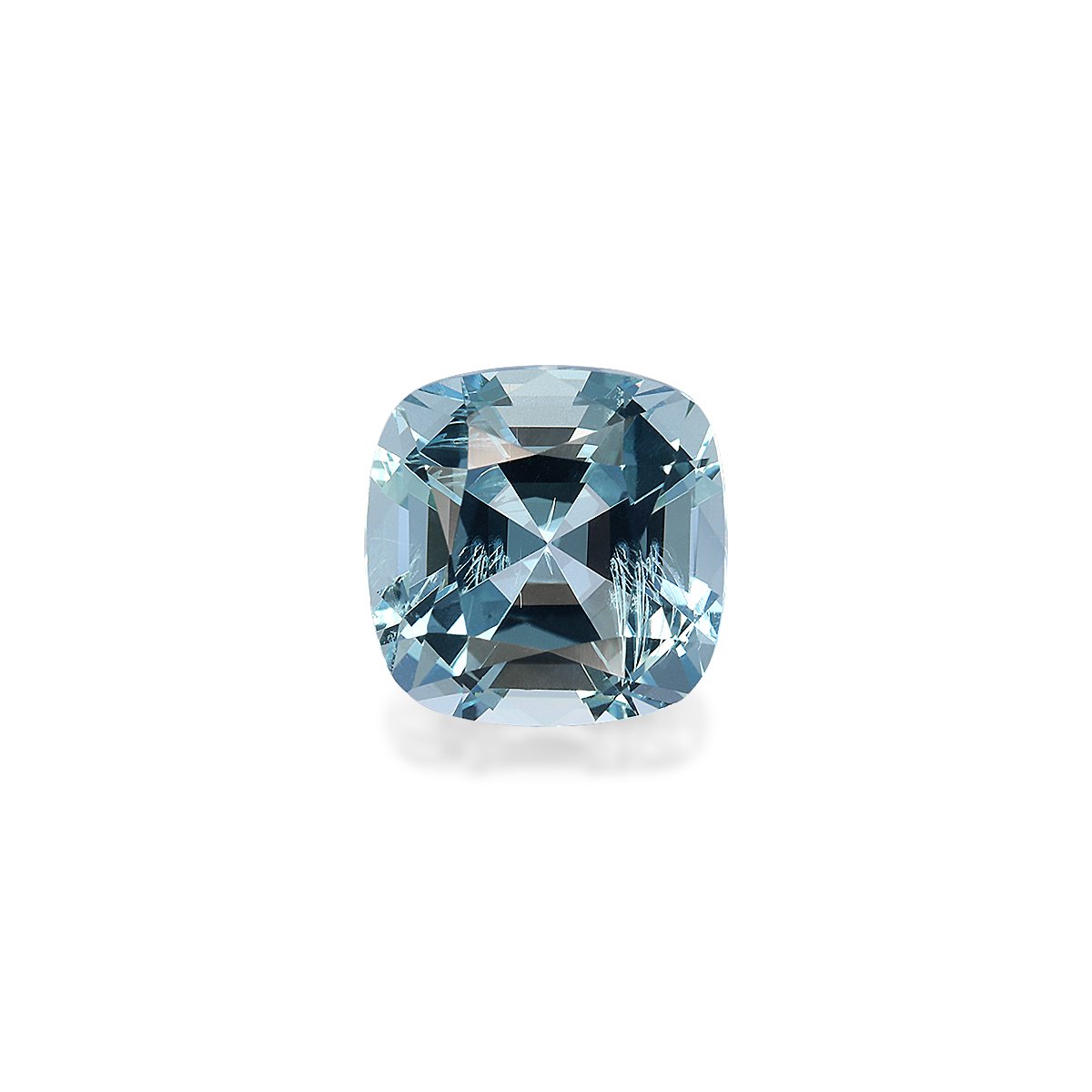 baby blue aquamarine, 3.05ct cushion cut — main view