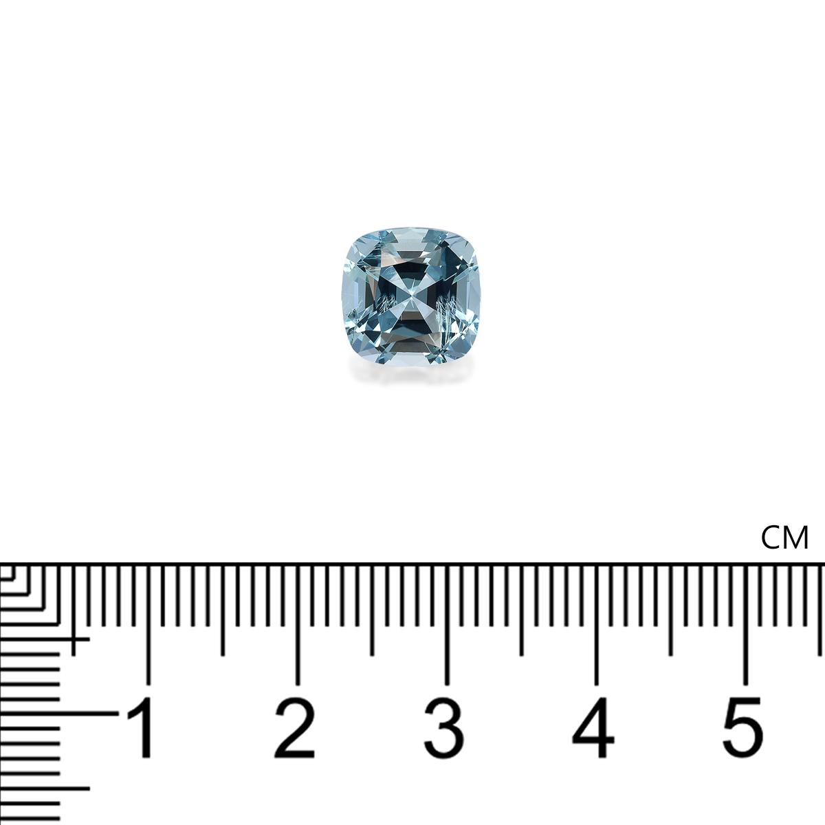 baby blue aquamarine, 3.05ct cushion cut — view 4