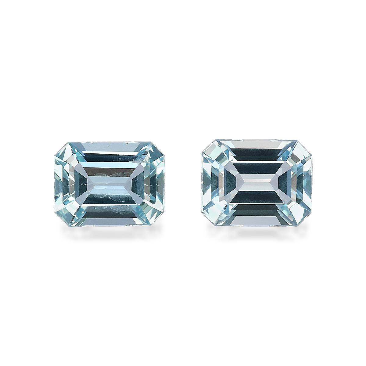 Sky Blue Aquamarine 4.08ct - 9x7mm Pair