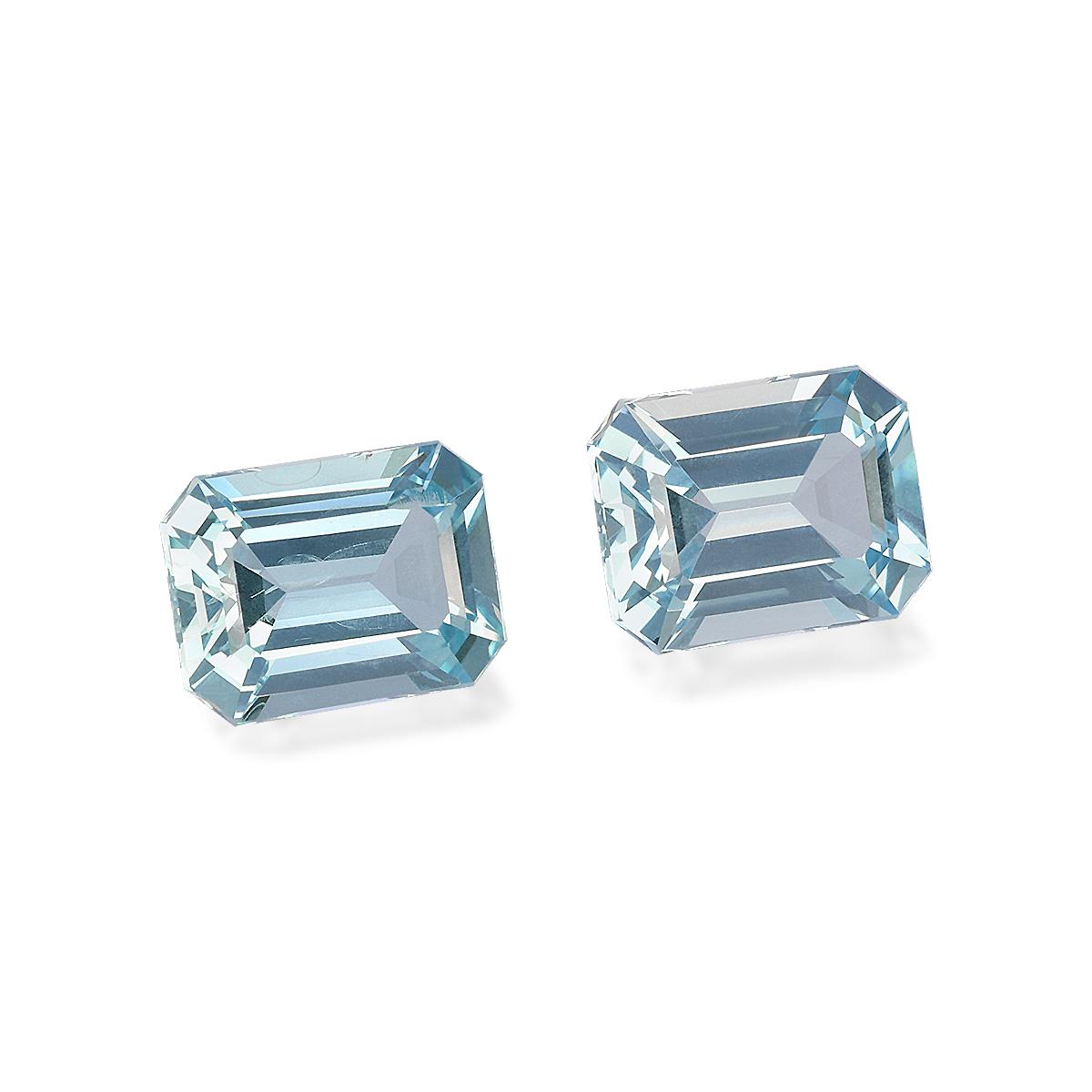 sky blue aquamarine, 4.08ct rectangular cut — view 3
