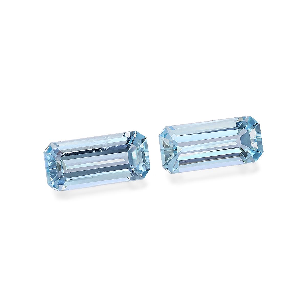 baby blue aquamarine, 4.54ct rectangular cut — view 3