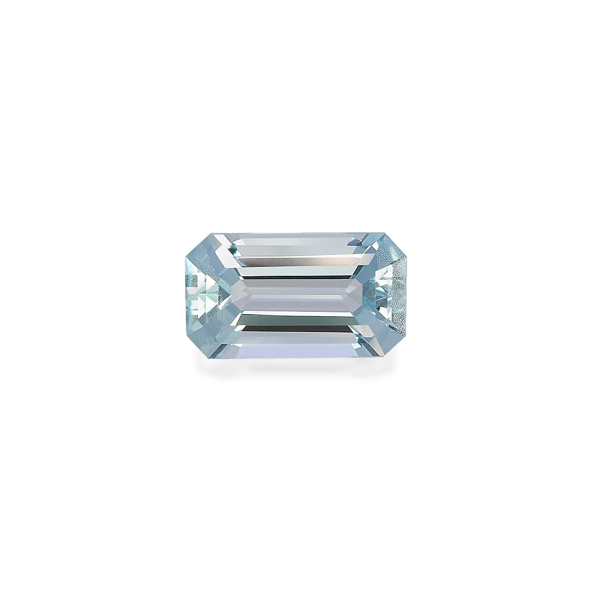 sky blue aquamarine, 3.58ct rectangular cut — main view