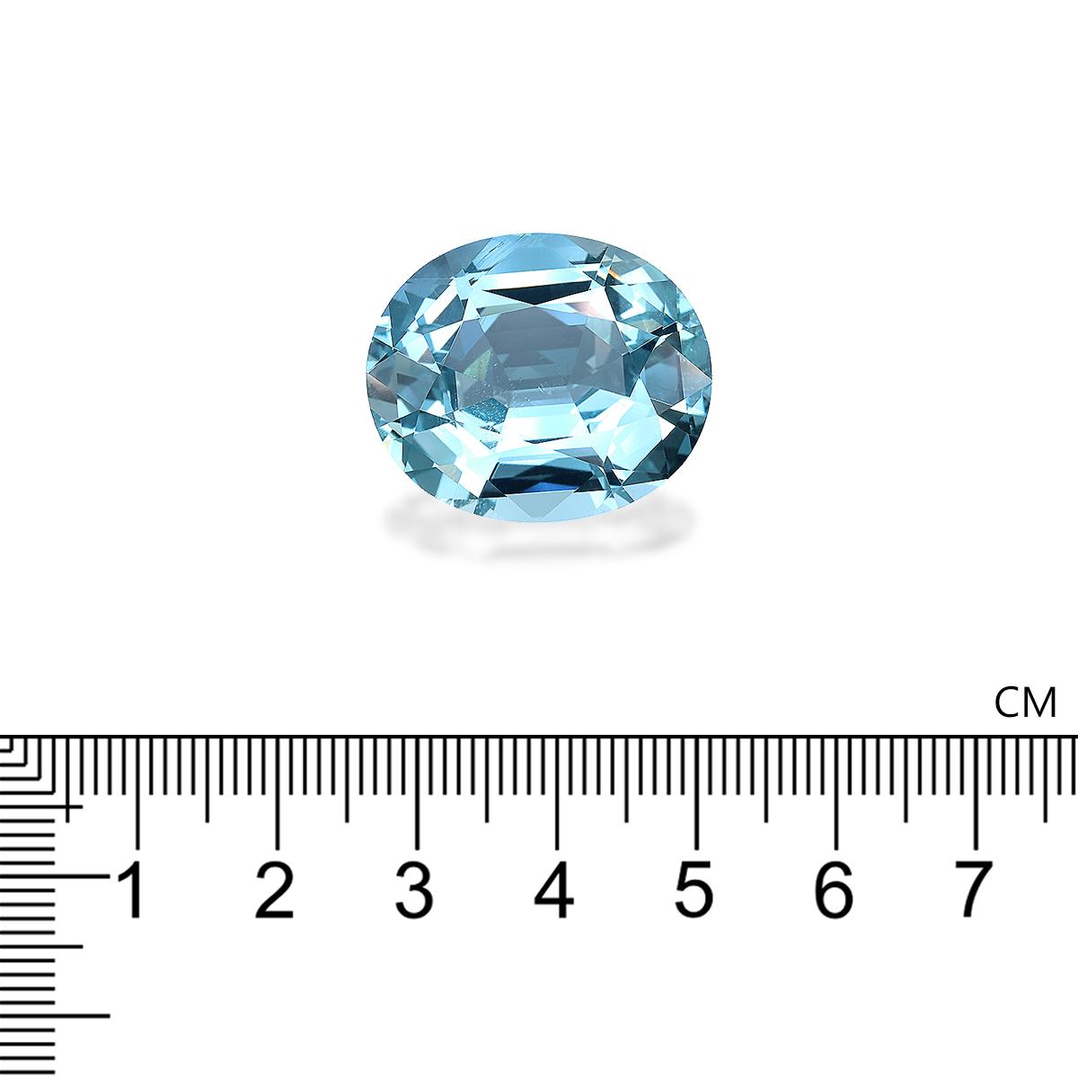 Santa Maria blue aquamarine, 35.8ct oval cut — view 4