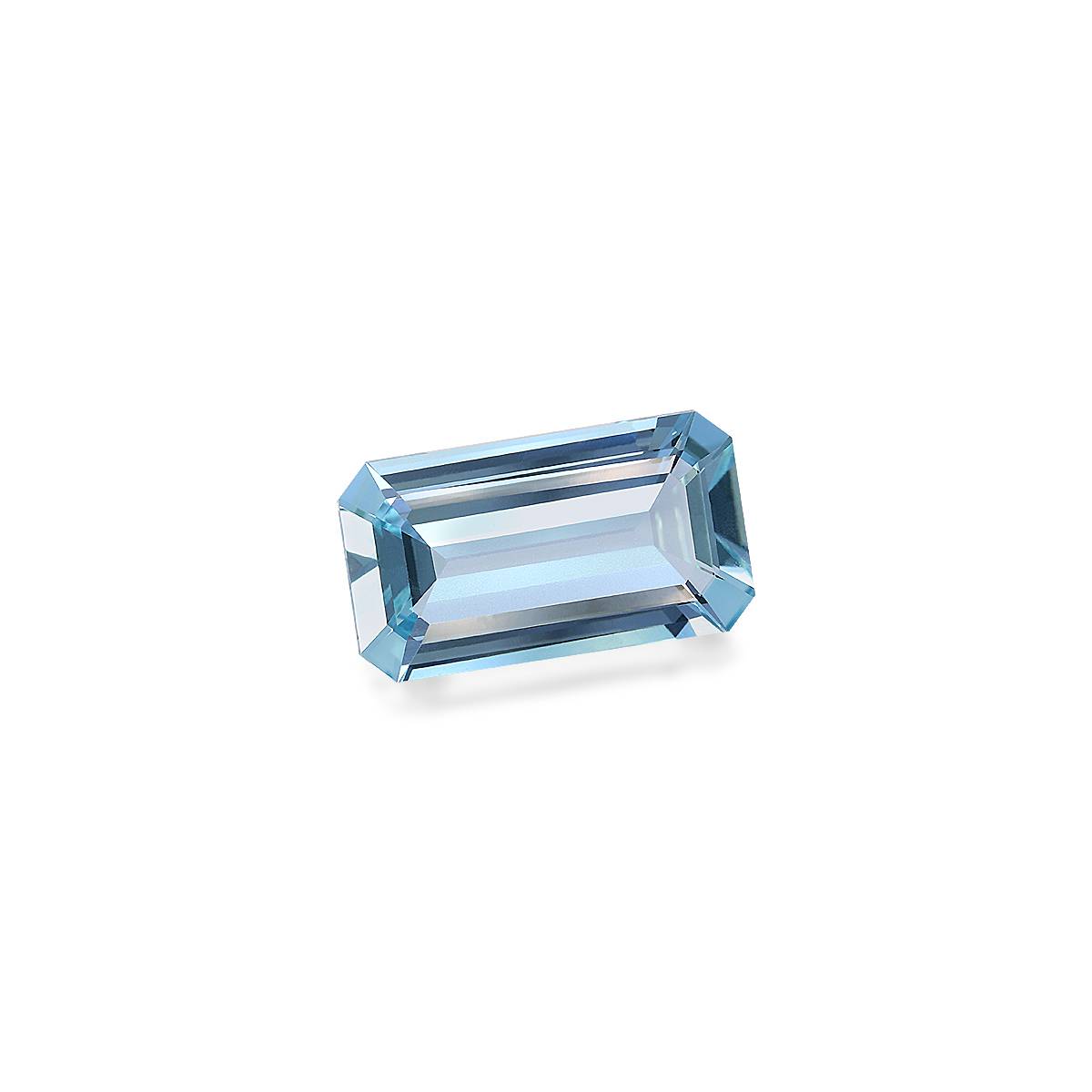 arctic blue aquamarine, 6.77ct rectangular cut — view 3