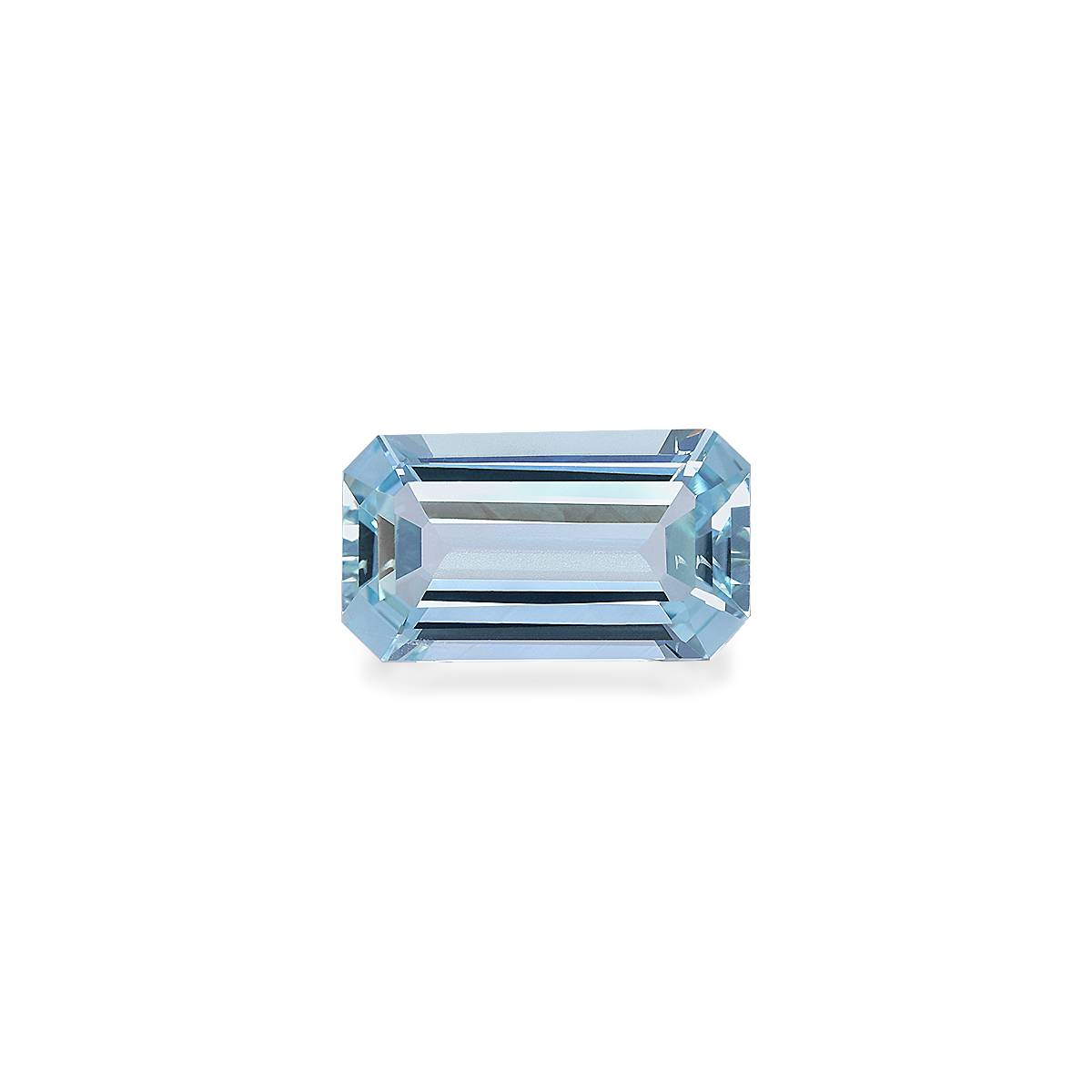sky blue aquamarine, 3.32ct rectangular cut — main view