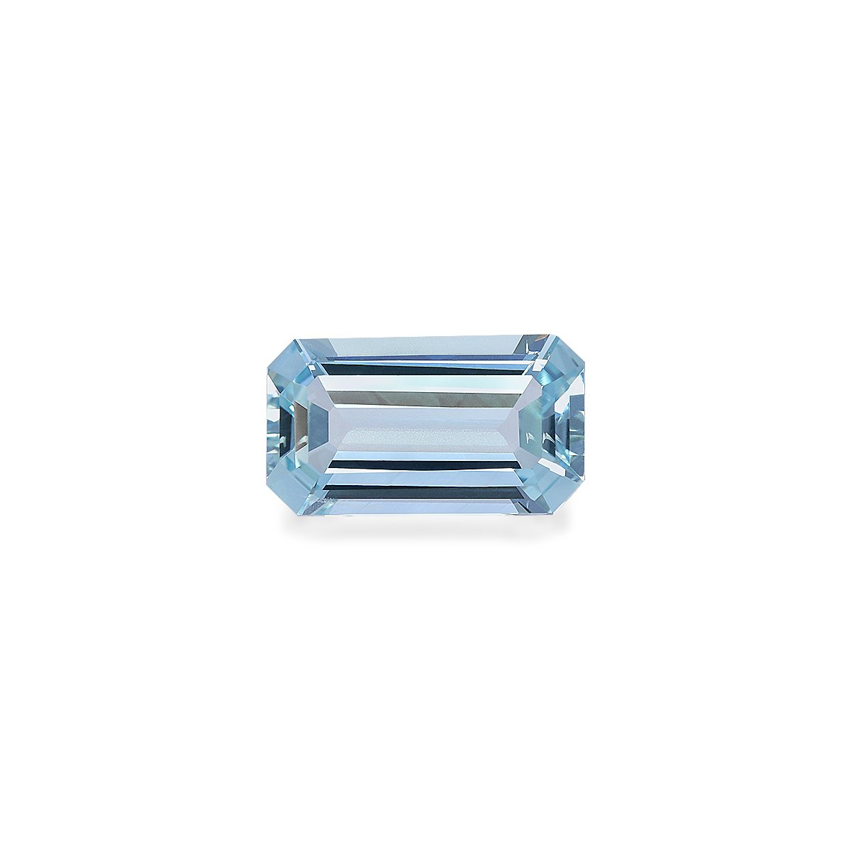 sky blue aquamarine, 3.32ct rectangular cut — main view