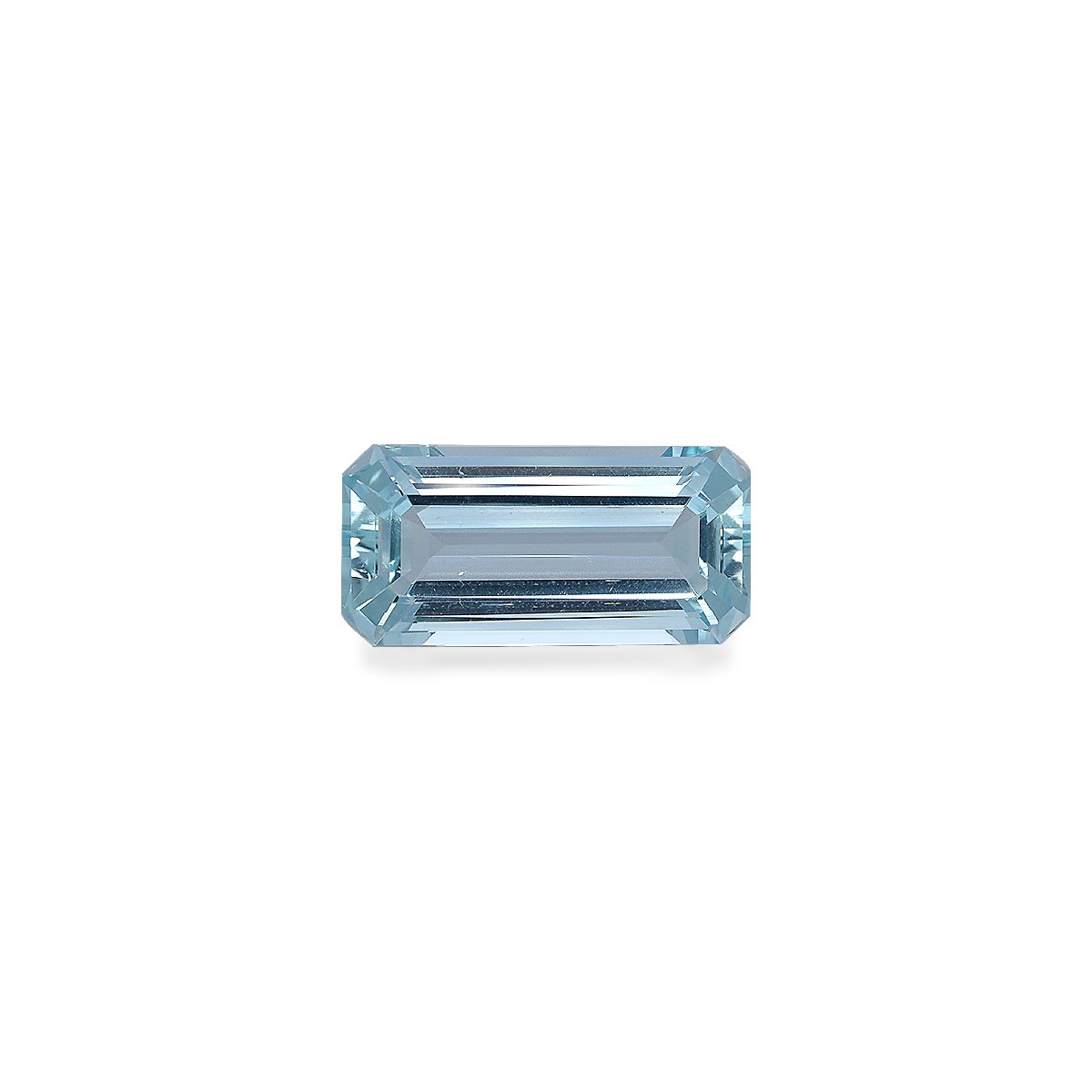 sky blue aquamarine, 10.71ct rectangular cut — main view