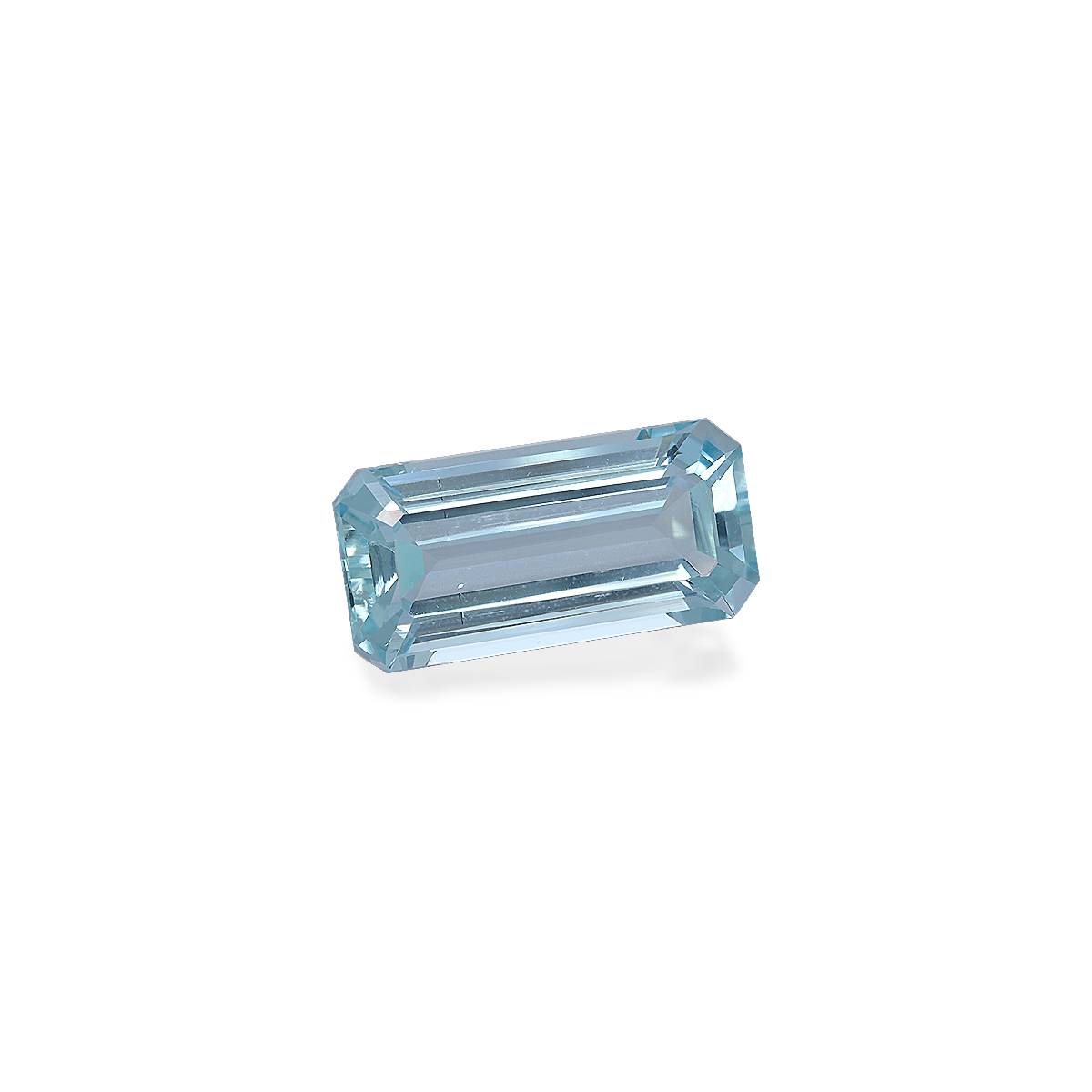 sky blue aquamarine, 10.71ct rectangular cut — view 3