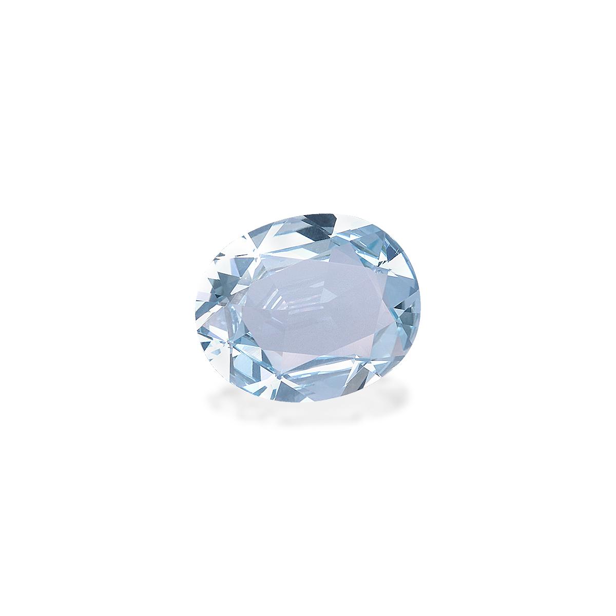 baby blue aquamarine, 4.02ct oval cut — view 3