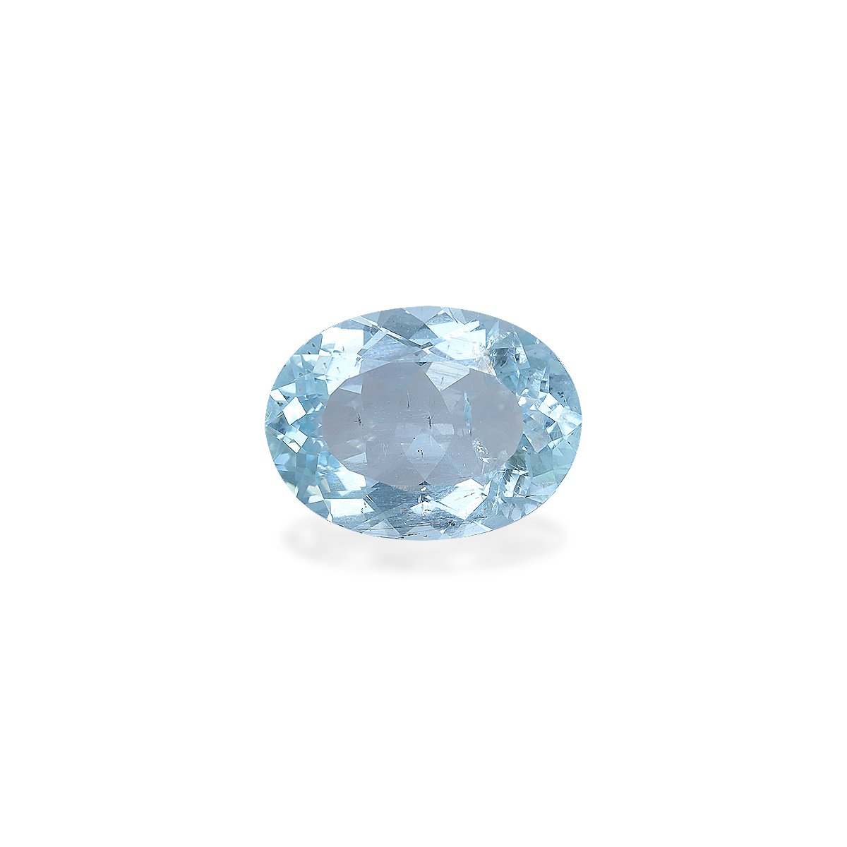 baby blue aquamarine, 7.54ct oval cut — main view