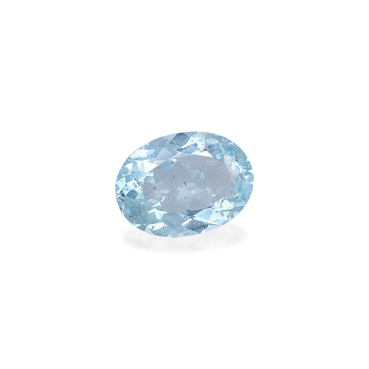 baby blue aquamarine, 7.54ct oval cut — view 3