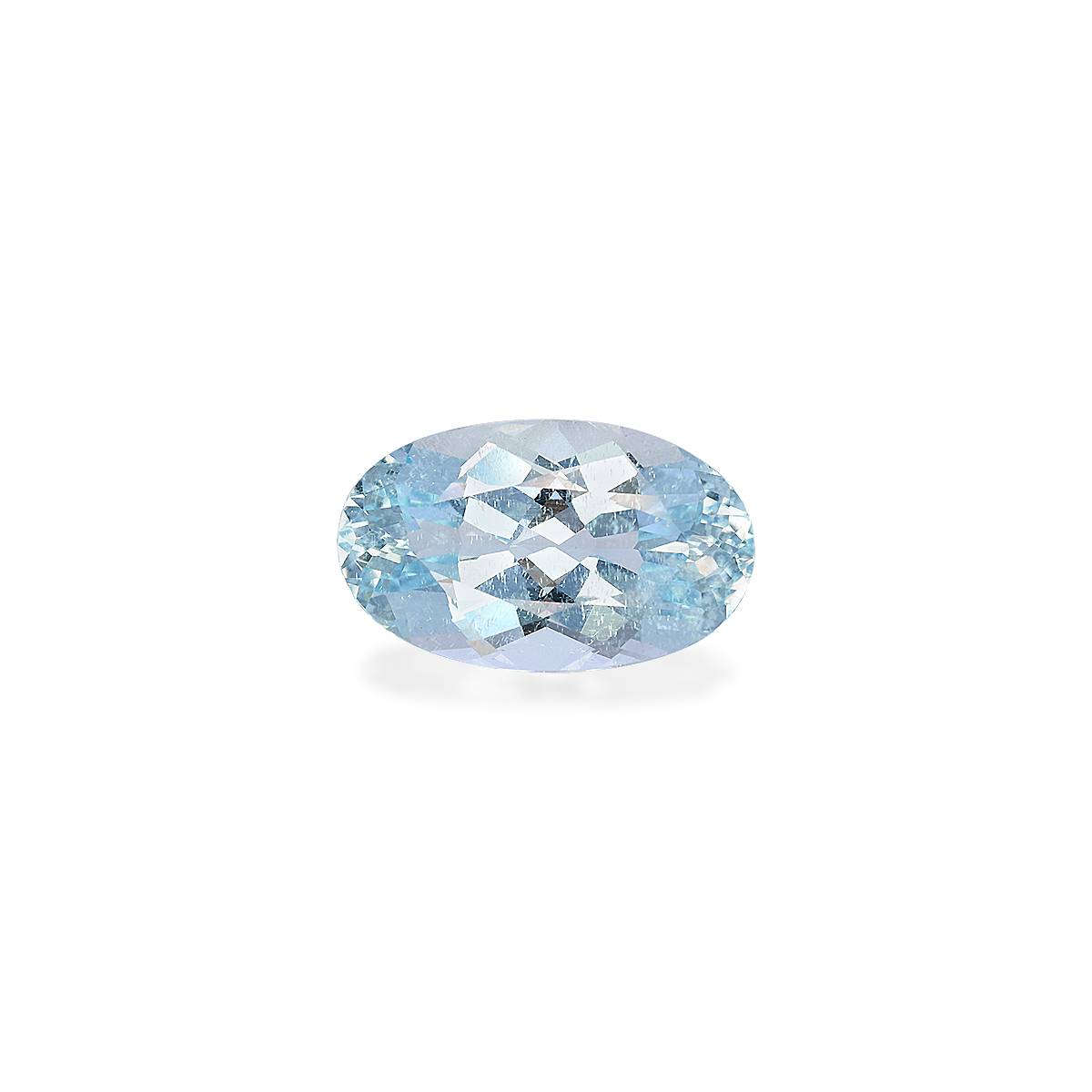 sky blue aquamarine, 6.32ct oval cut — main view
