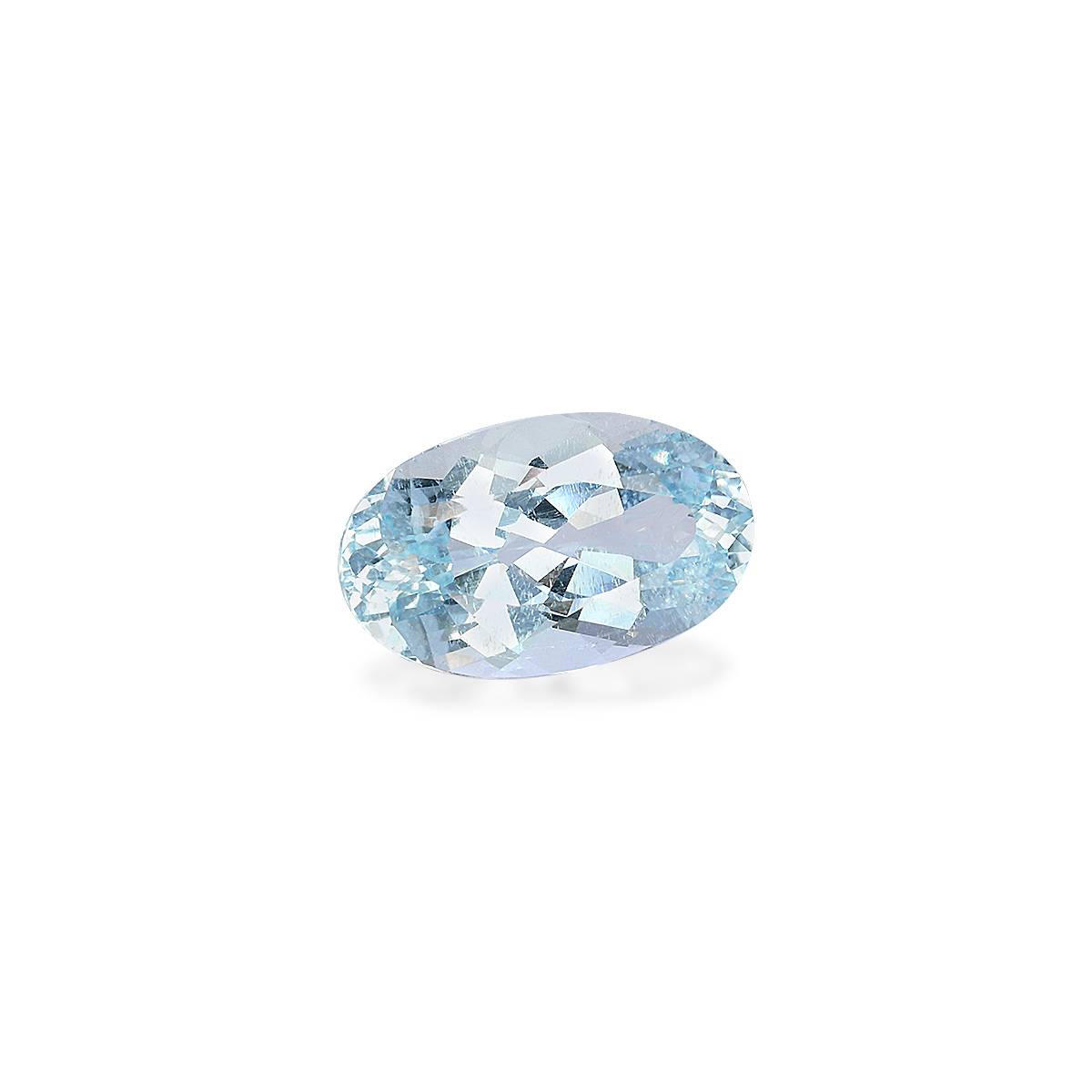 sky blue aquamarine, 6.32ct oval cut — view 3