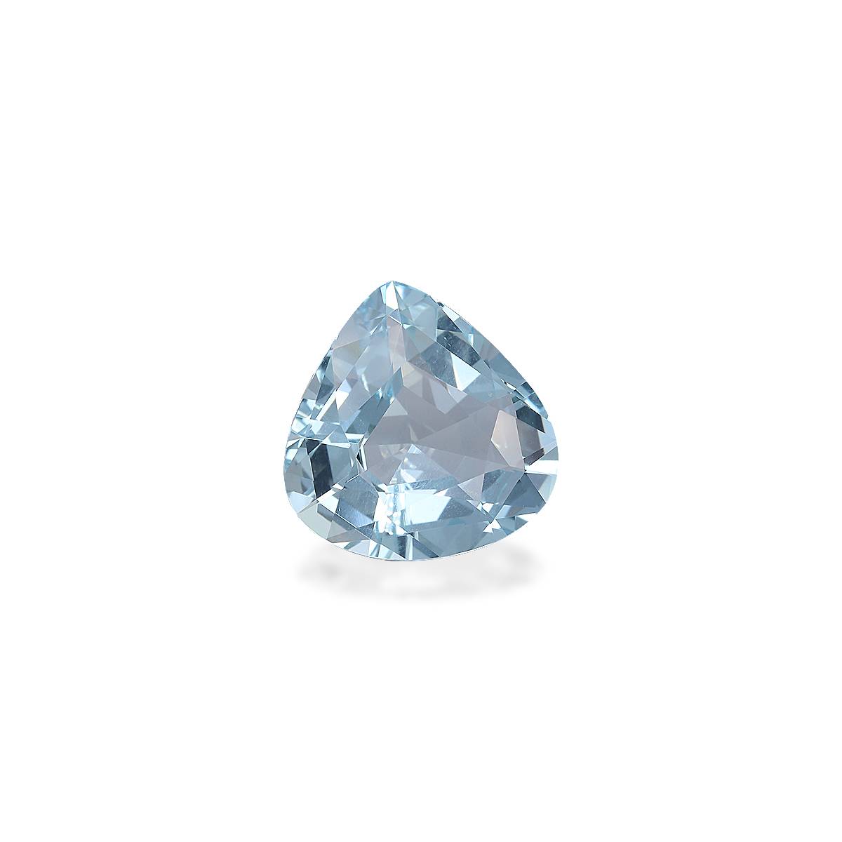 baby blue aquamarine, 5.45ct pear cut — view 3