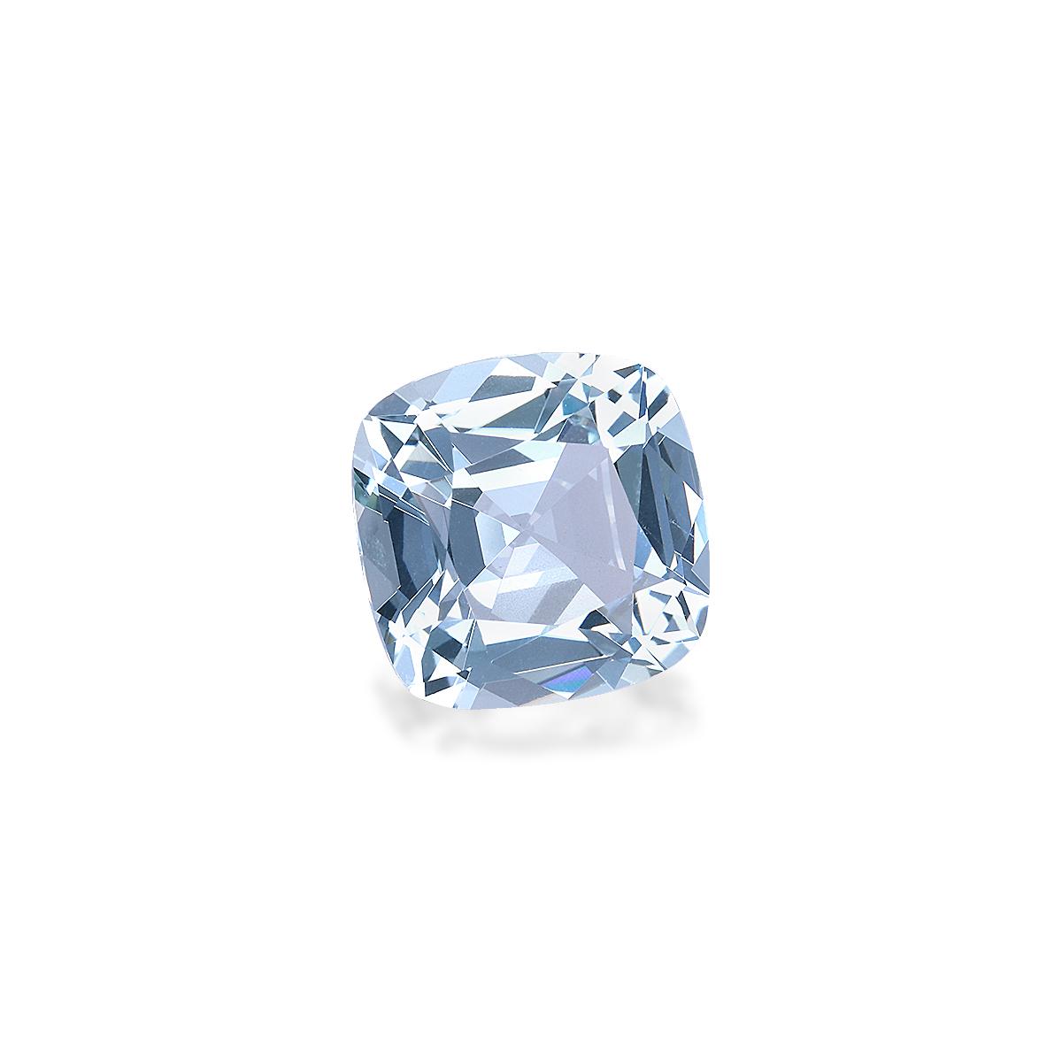 sky blue aquamarine, 3.48ct cushion cut — view 3