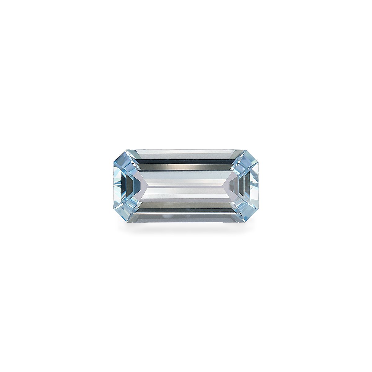 sky blue aquamarine, 3.86ct rectangular cut — main view