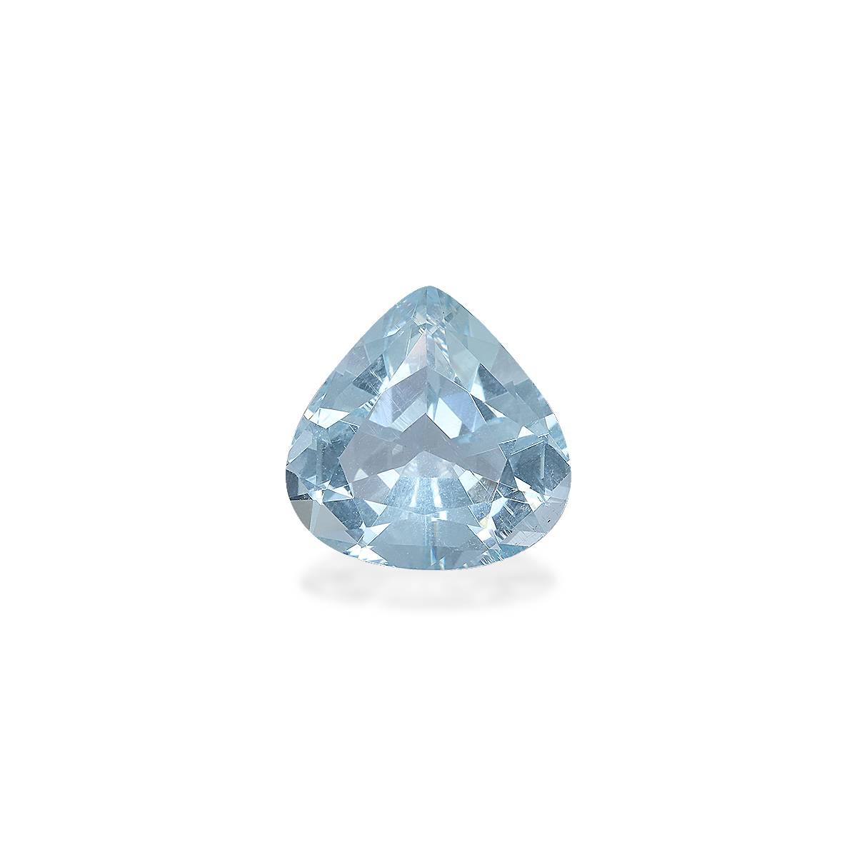 sky blue aquamarine, 4.37ct pear cut — main view
