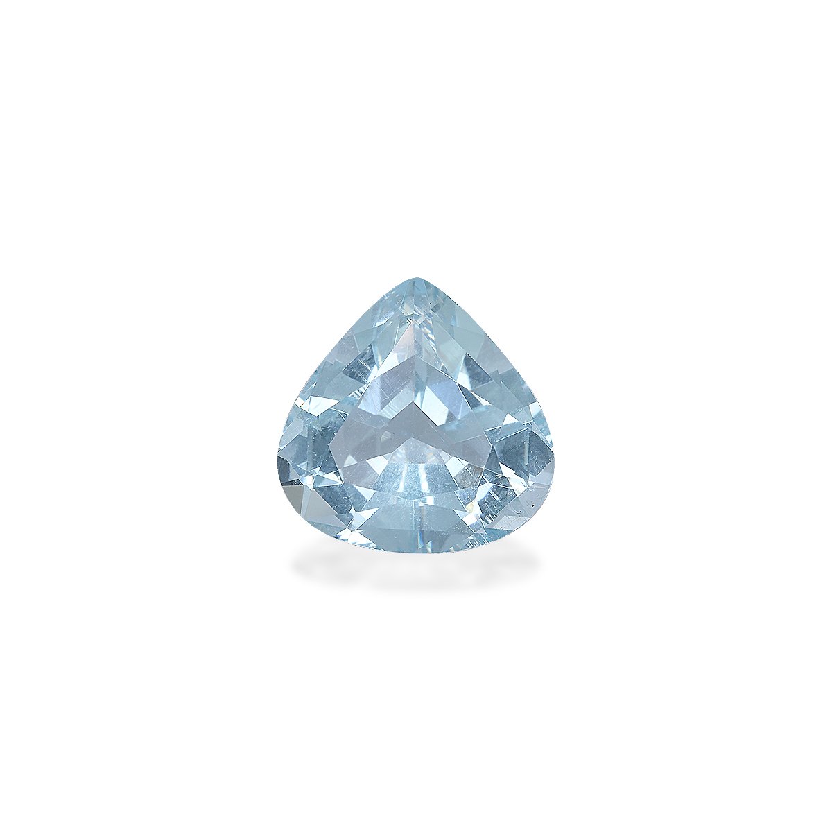 sky blue aquamarine, 4.37ct pear cut — main view