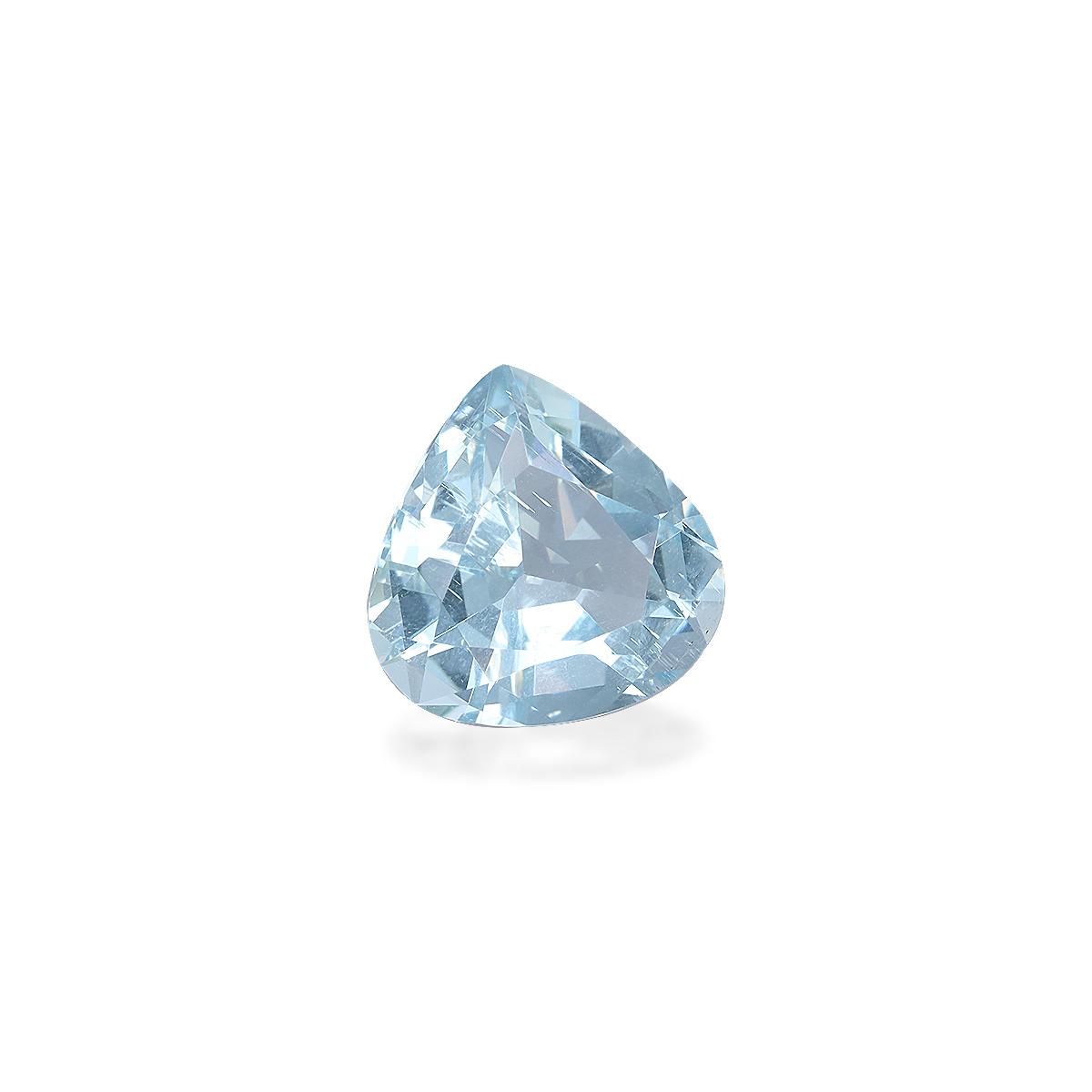 sky blue aquamarine, 4.37ct pear cut — view 3