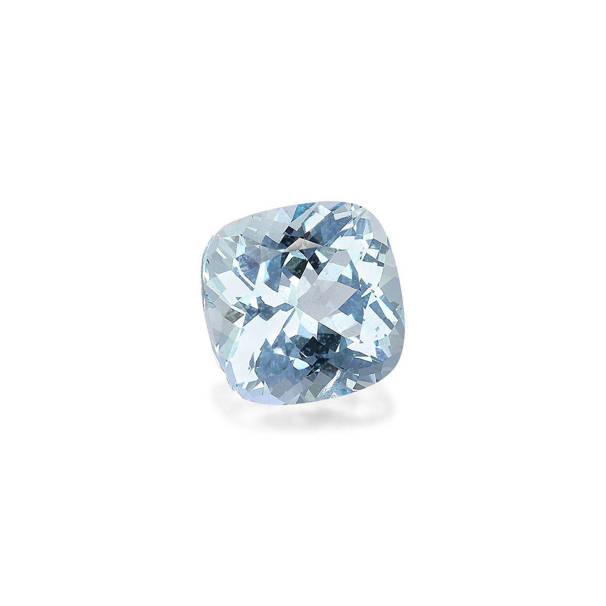 baby blue aquamarine, 4.83ct cushion cut — view 3