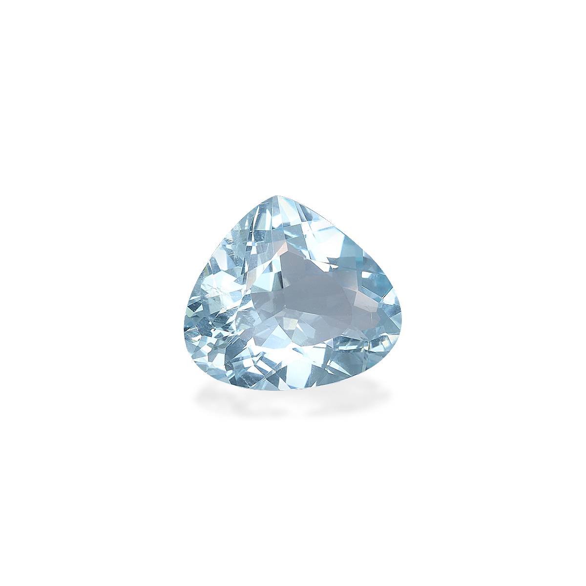 baby blue aquamarine, 4.32ct pear cut — view 3