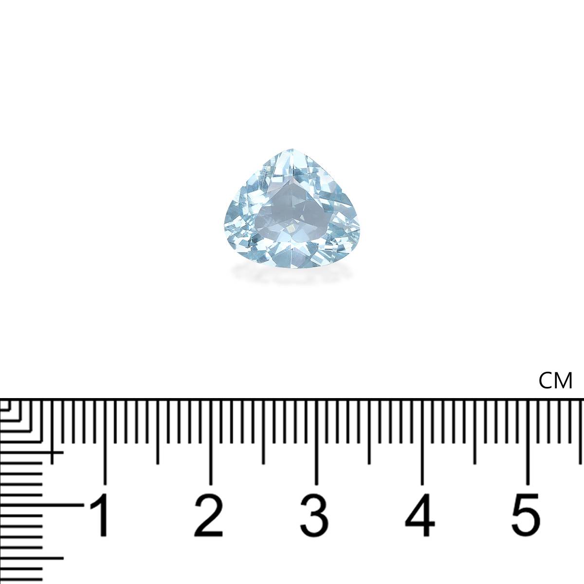 baby blue aquamarine, 4.32ct pear cut — view 4