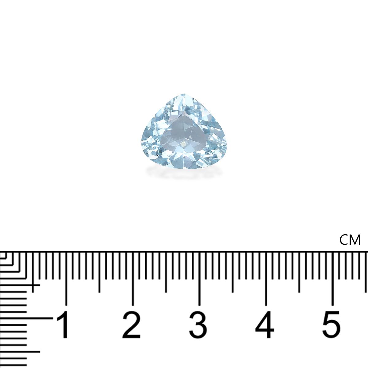 baby blue aquamarine, 4.32ct pear cut — view 4