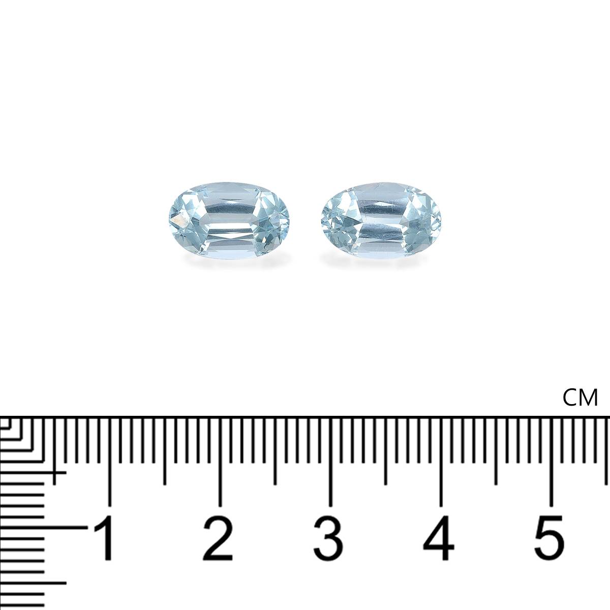 sky blue aquamarine, 4.92ct oval cut — view 4