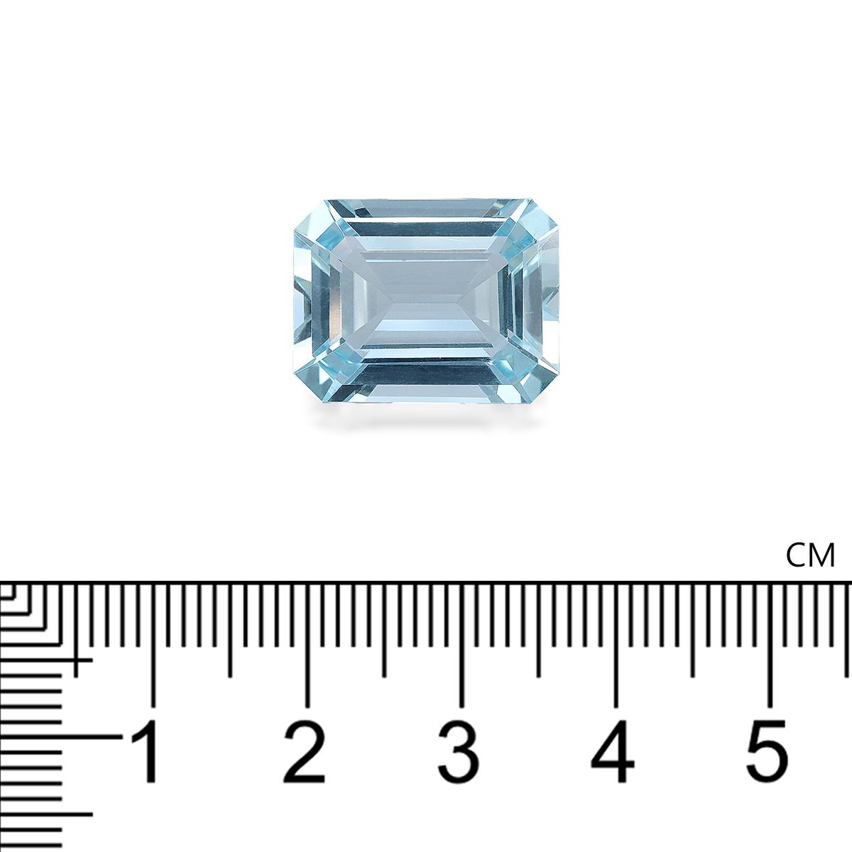 baby blue aquamarine, 13.49ct rectangular cut — view 4