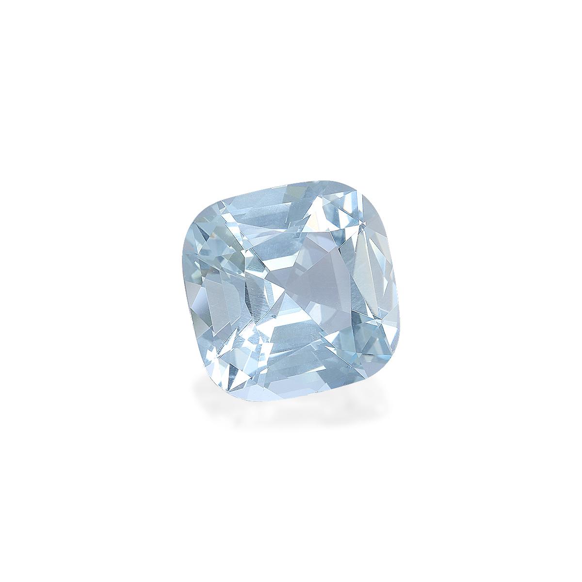 sky blue aquamarine, 7.38ct cushion cut — view 3