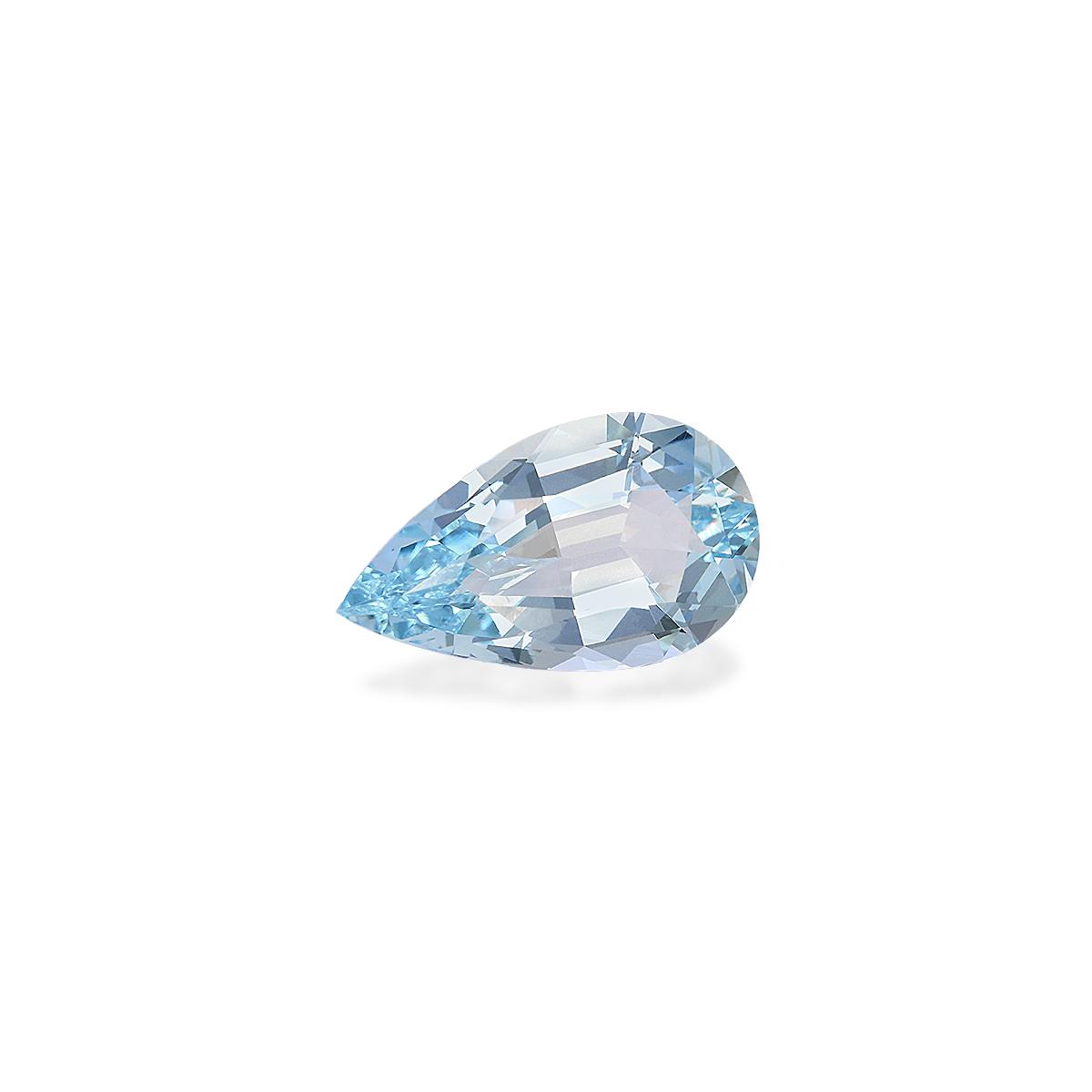 baby blue aquamarine, 6.01ct pear cut — view 3