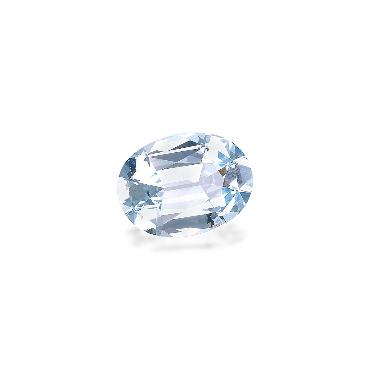 sky blue aquamarine, 7.38ct oval cut — view 3