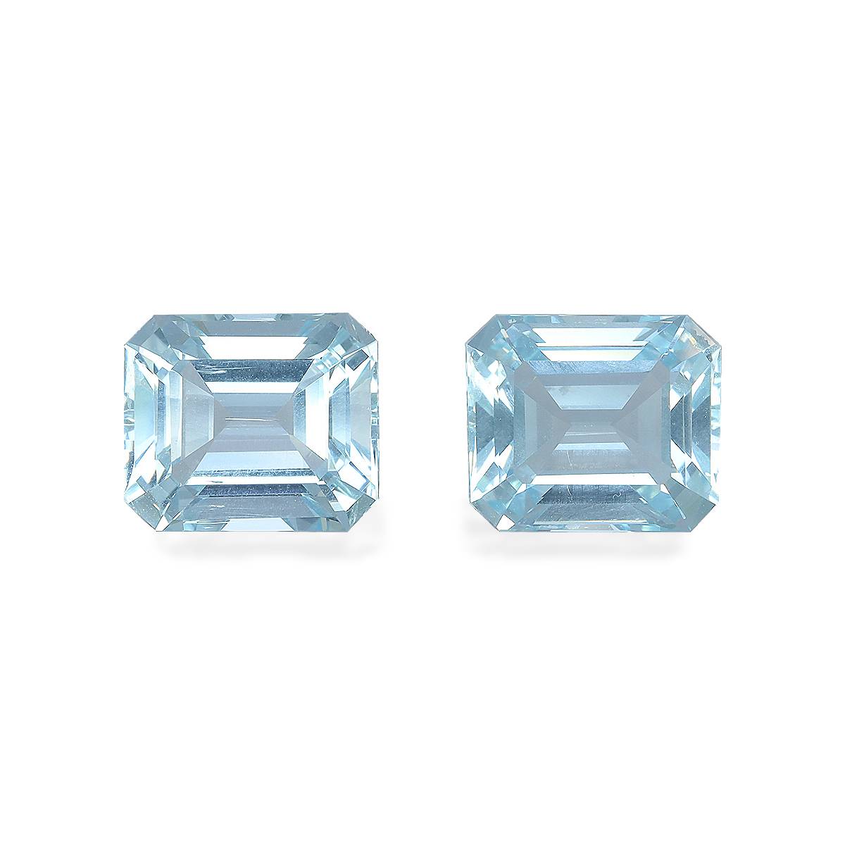Baby Blue Aquamarine 10.86ct Pair
