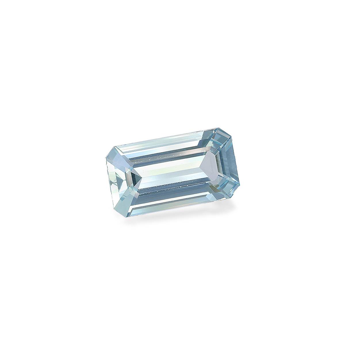 baby blue aquamarine, 6.95ct rectangular cut — view 3