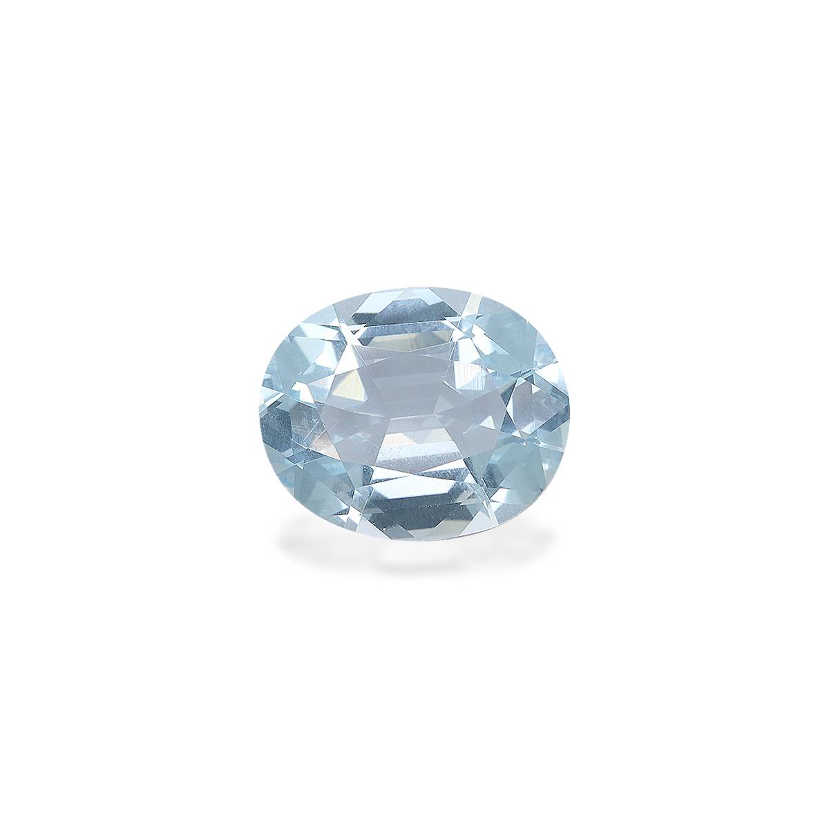 sky blue aquamarine, 3.99ct oval cut — main view