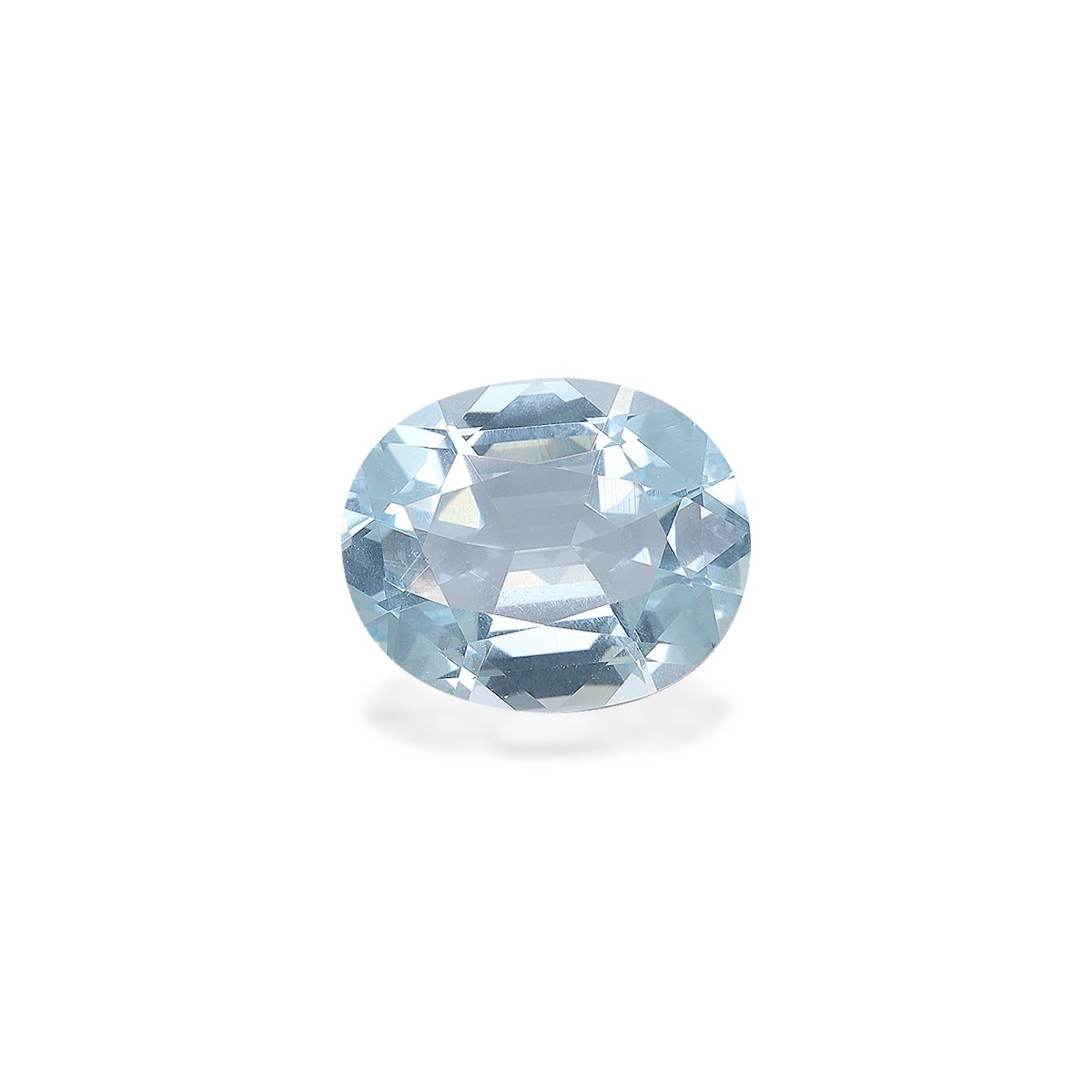 sky blue aquamarine, 3.99ct oval cut — main view