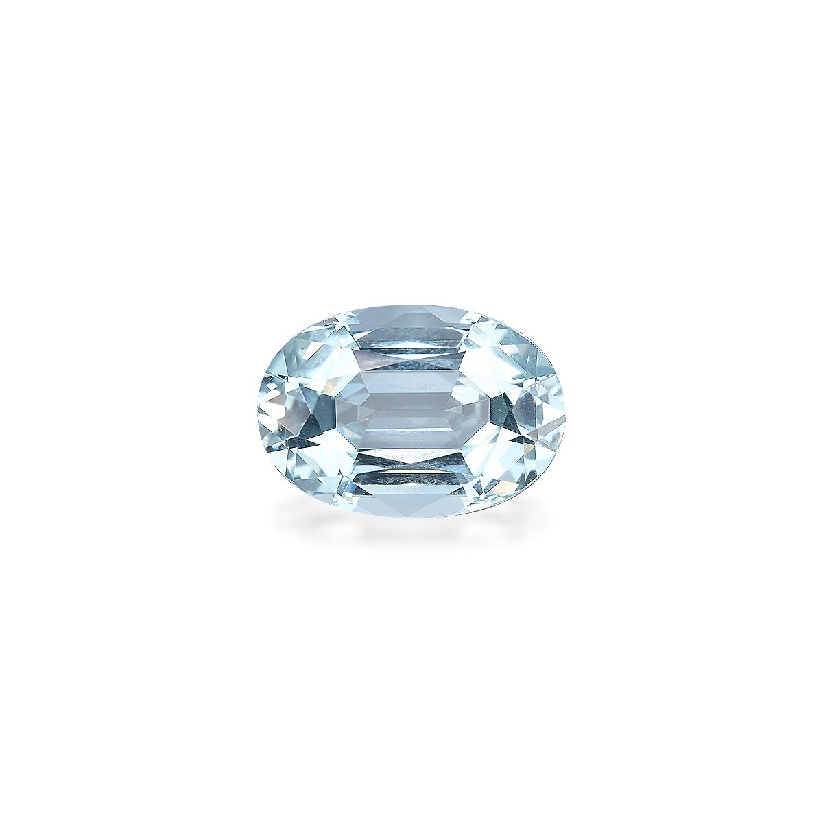 baby blue aquamarine, 7.96ct oval cut — main view