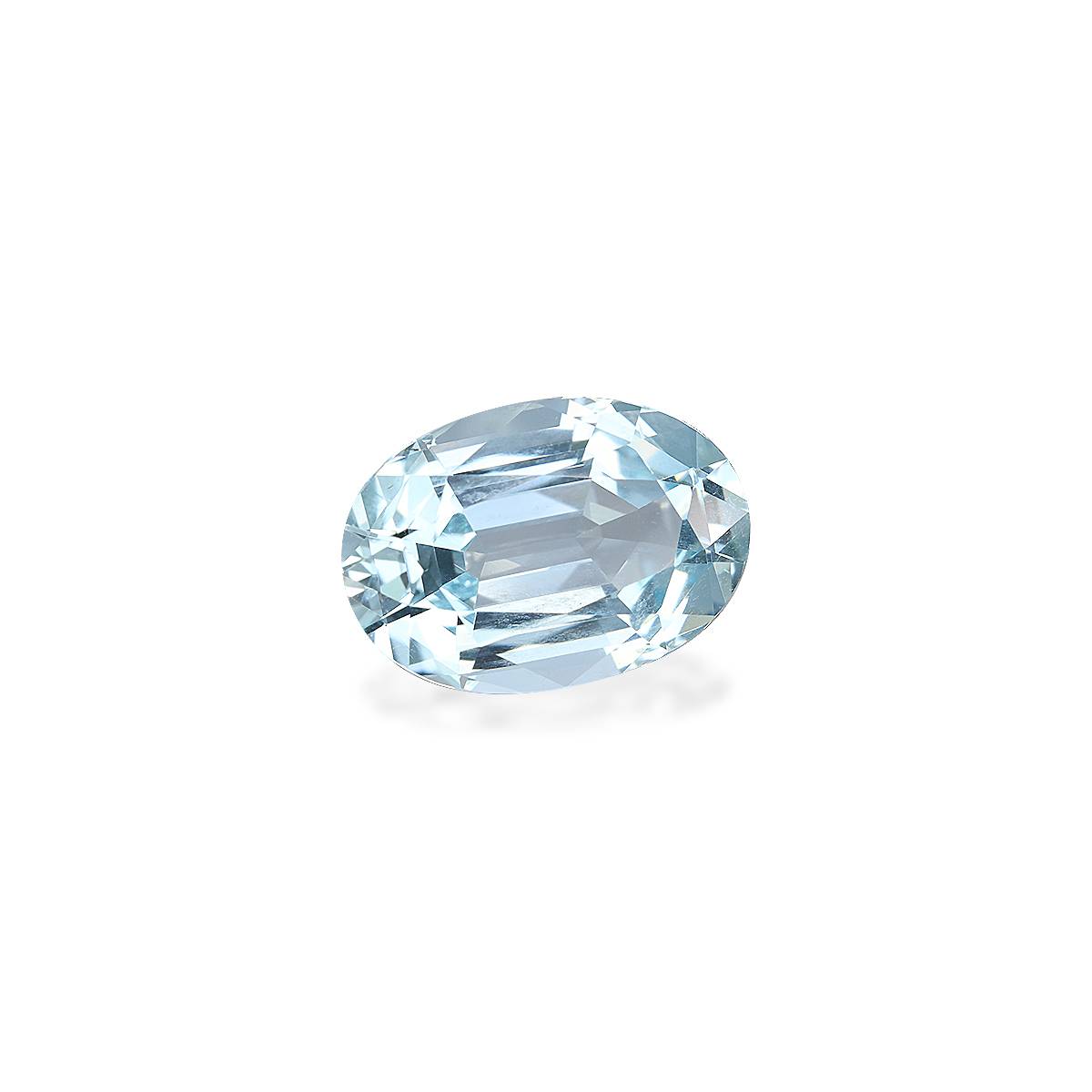 baby blue aquamarine, 7.96ct oval cut — view 3