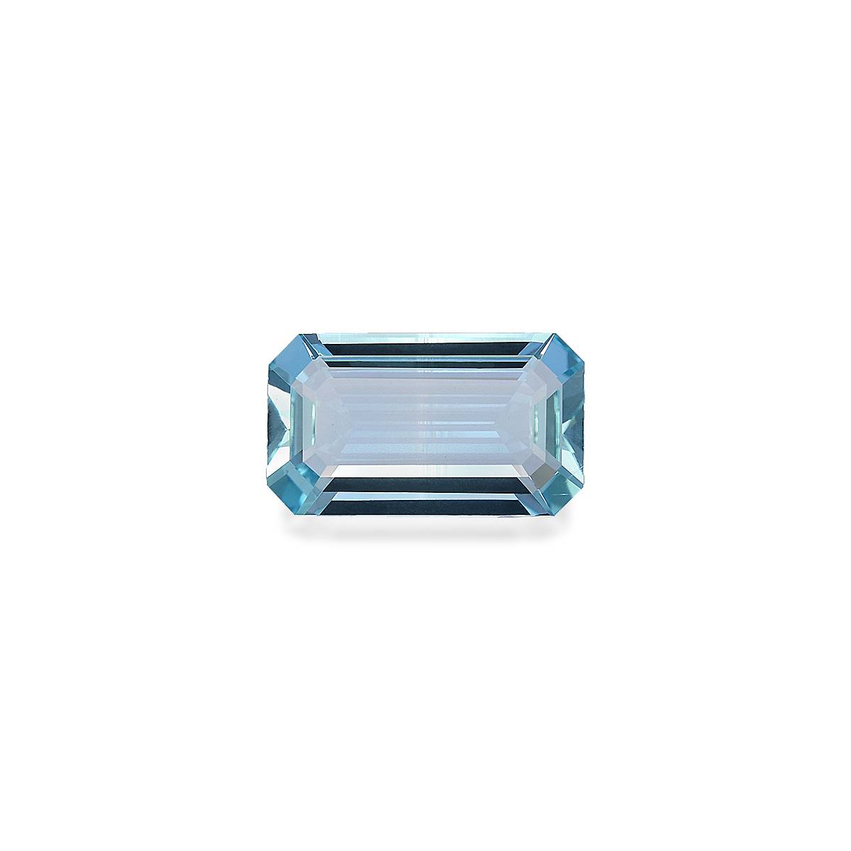 baby blue aquamarine, 5.82ct rectangular cut — main view