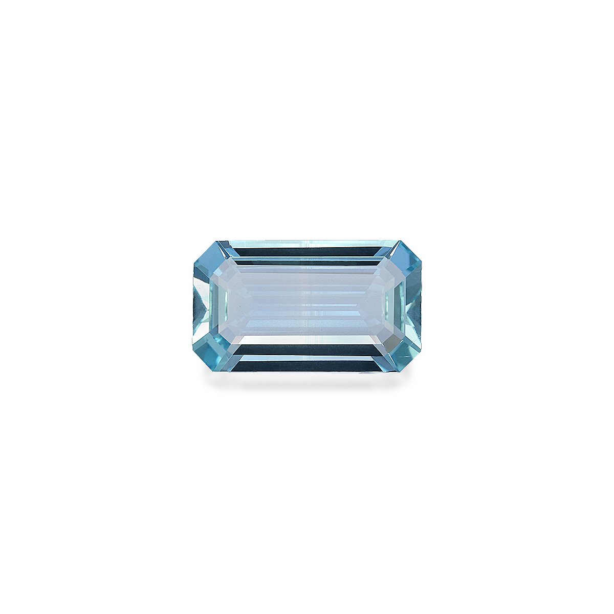 baby blue aquamarine, 5.82ct rectangular cut — main view
