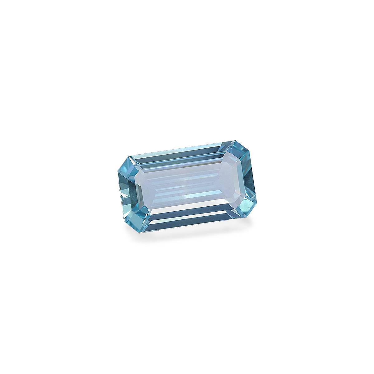 baby blue aquamarine, 5.82ct rectangular cut — view 3