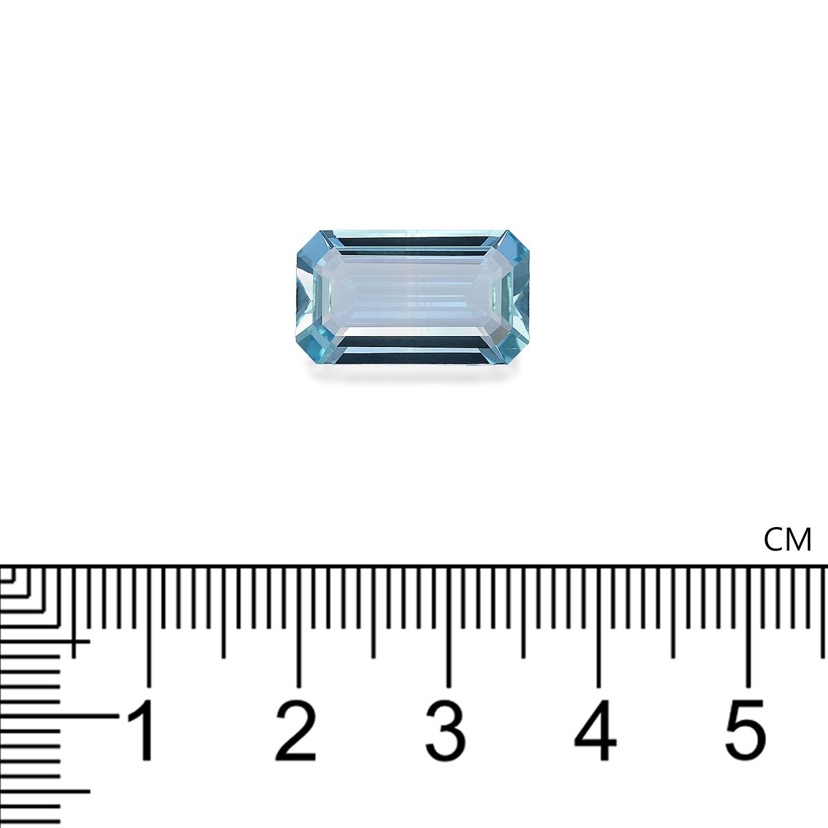 baby blue aquamarine, 5.82ct rectangular cut — view 4