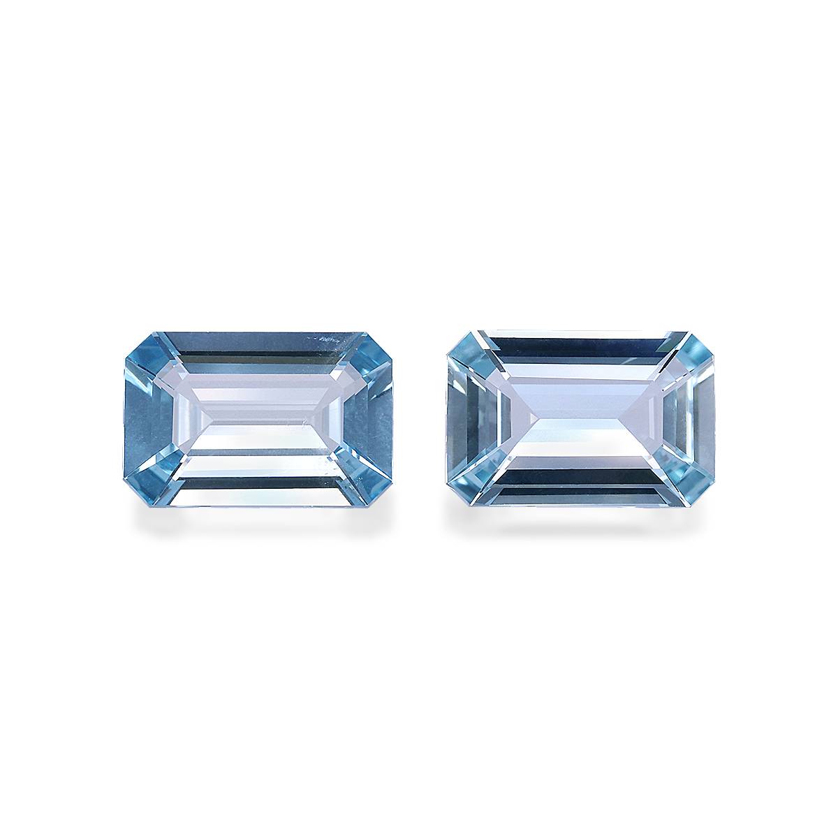 Baby Blue Aquamarine 6.36ct Pair